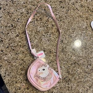 Claire's Shimmering Pink Unicorn Bag